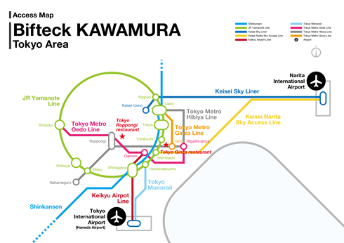 Access Map for Tokyo Area