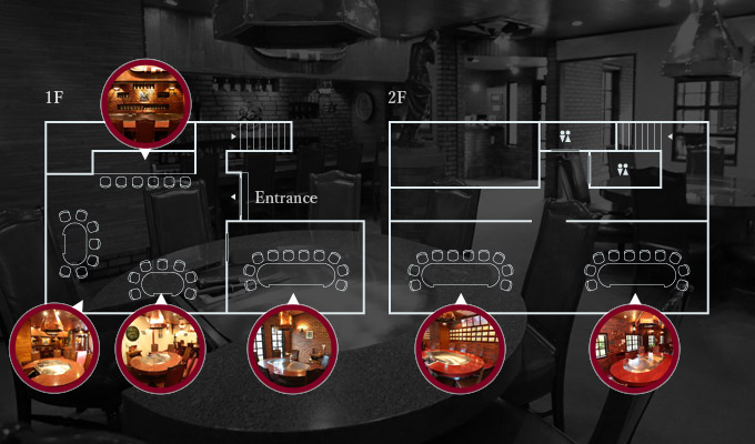 Floor map:Shinmei restaurant