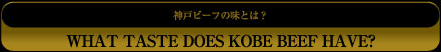 神戸ビーフの味とは?