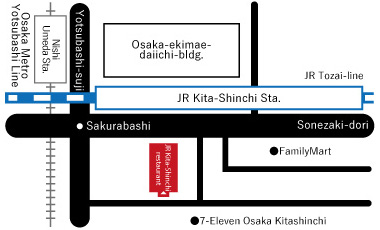 img:Kitashinchi restaurant Access