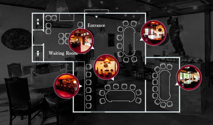 Floor map：Kakogawa restaurant