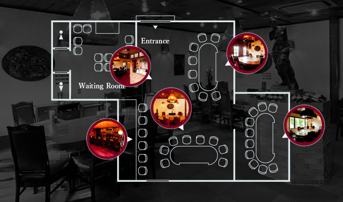 Floor map:Kakogawa restaurant
